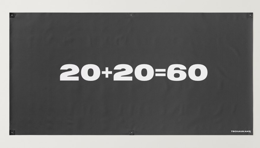 20+20=60