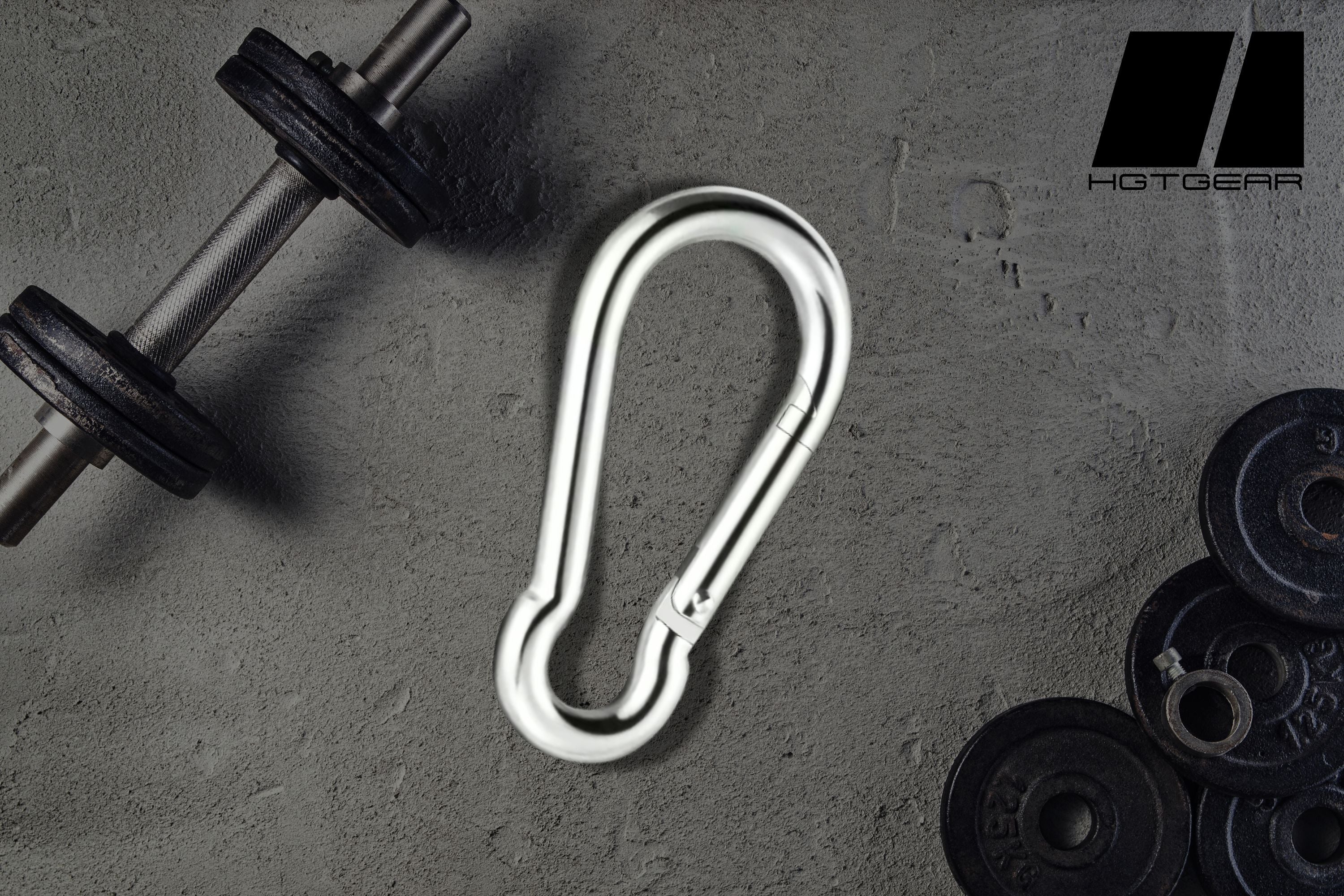 HGTGEAR Pro-Ultra-Snap M10 Heavy Duty Schraub-Karabiner – Massive Power für extreme Lasten  (Edelstahl 316)